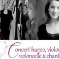 Concert harpe violon violoncelle et soprano musique classique sacree joo1